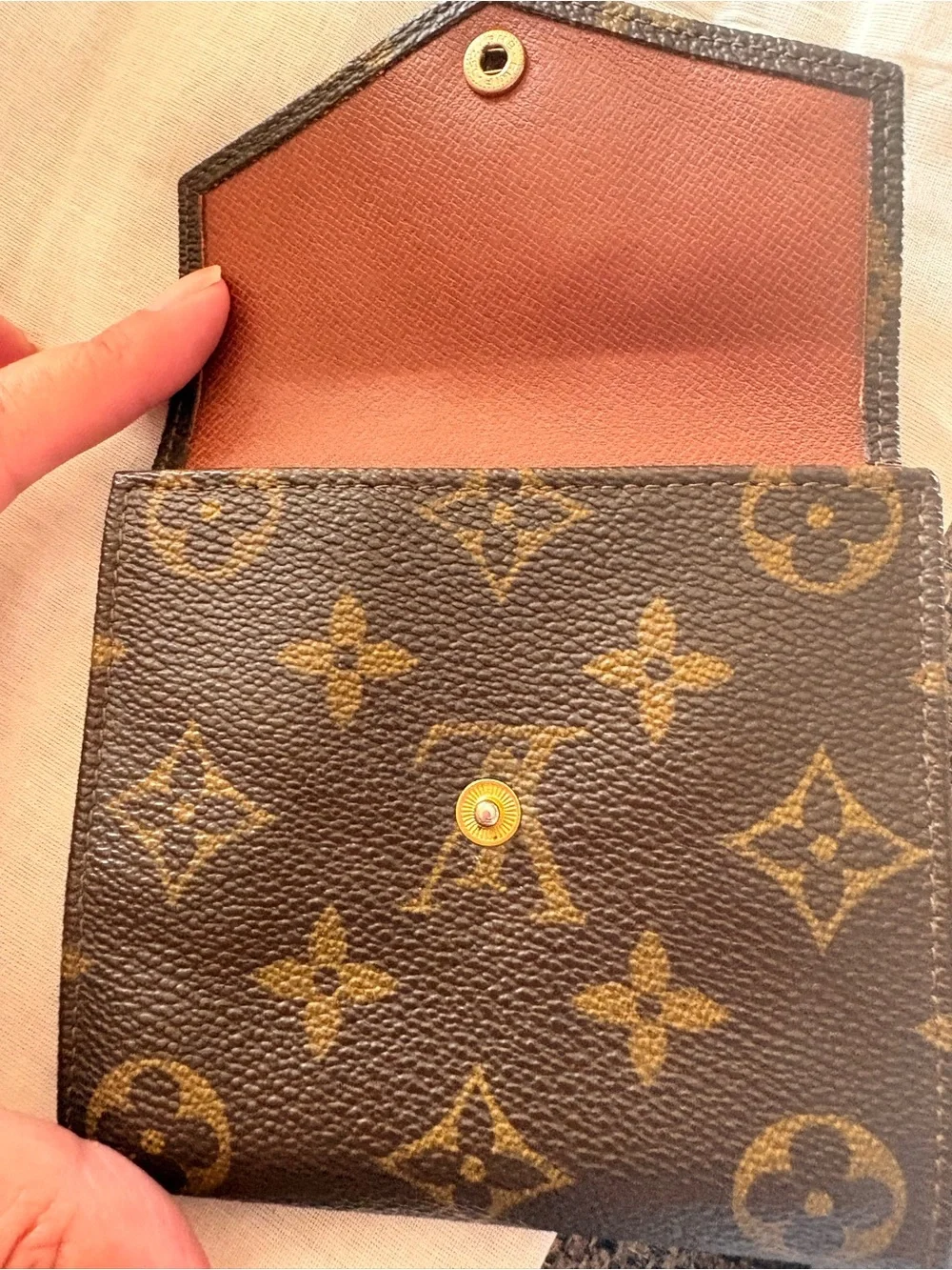 Vintage Louis Vuitton Monogram Compact Wallet made in France